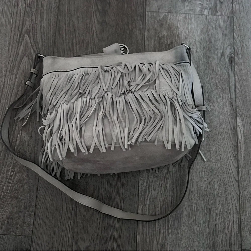 Michael Kors Billy Fringe Suede Crossbody Purse